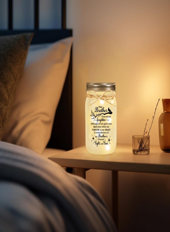 SteadStyle Memorial Gifts for Loss of Brother,Memorial Mason Jar Night Light, Red Cardinal Gift, Loss of Brother Sympathy Gifts, in Memory of Loved One Gift, Memory Jar, Memory Lamps - Image 5